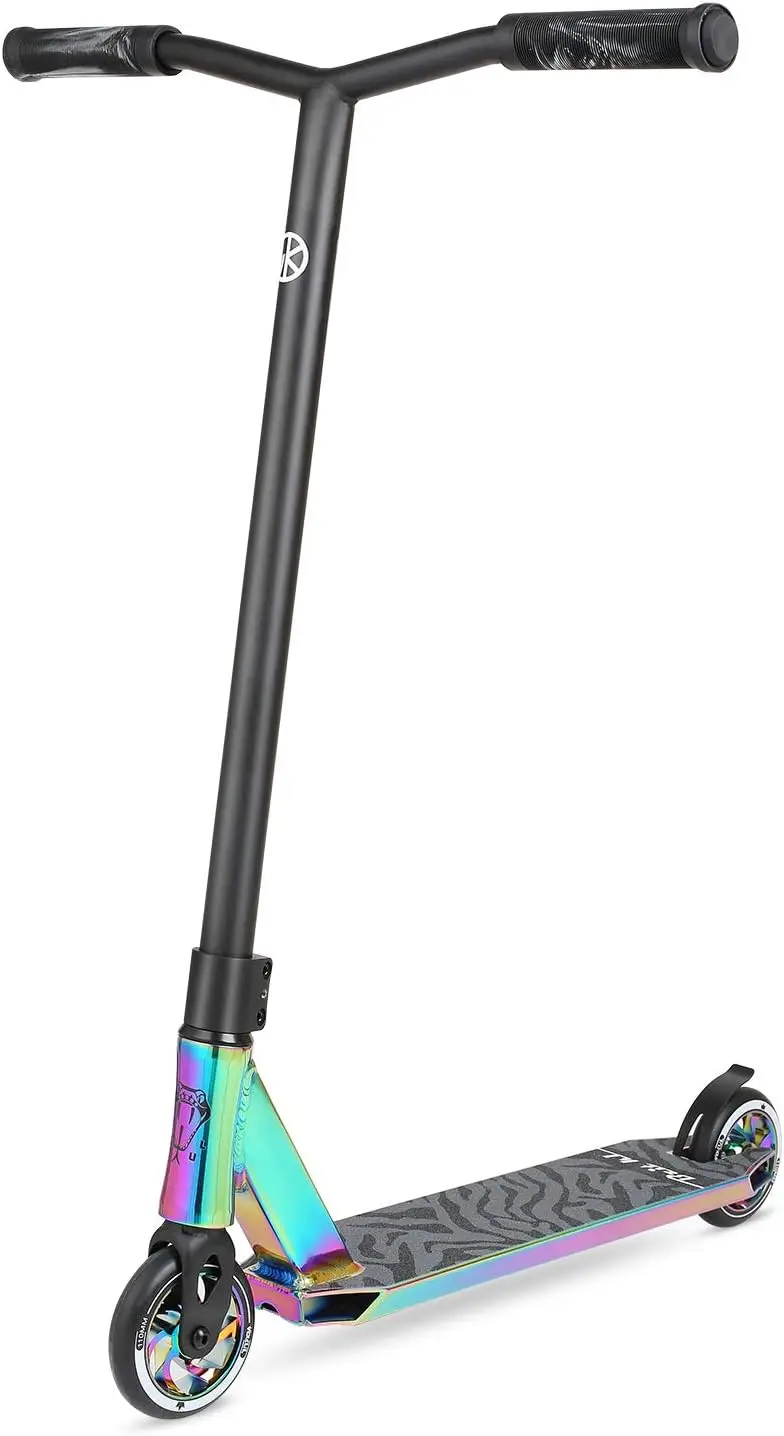Stunt Scooter for Kids Teens Adults - Freestyle Trick Scooter with 110mm Wheels, ABEC-9 Bearings, Lightweight Aluminum Deck, 220 lbs Capacity
Stunt Scooter for Kids Teens Adults - Freestyle Trick Scooter with 110mm Wheels, ABEC-9 Bearings, Lightweight Aluminum Deck, 220 lbs Capacity