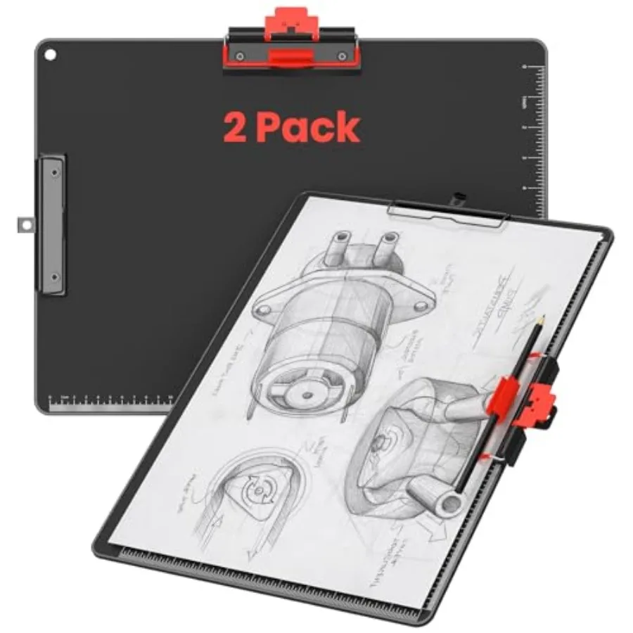 Clipboard with Pen Holder, Aluminum Protection Edge, Dual Clips 2-in-1 Holds Paper and Pen,A3 Size 11" x 17", Heavy Duty Portab
Clipboard with Pen Holder, Aluminum Protection Edge, Dual Clips 2-in-1 Holds Paper and Pen,A3 Size 11" x 17", Heavy Duty Portab
