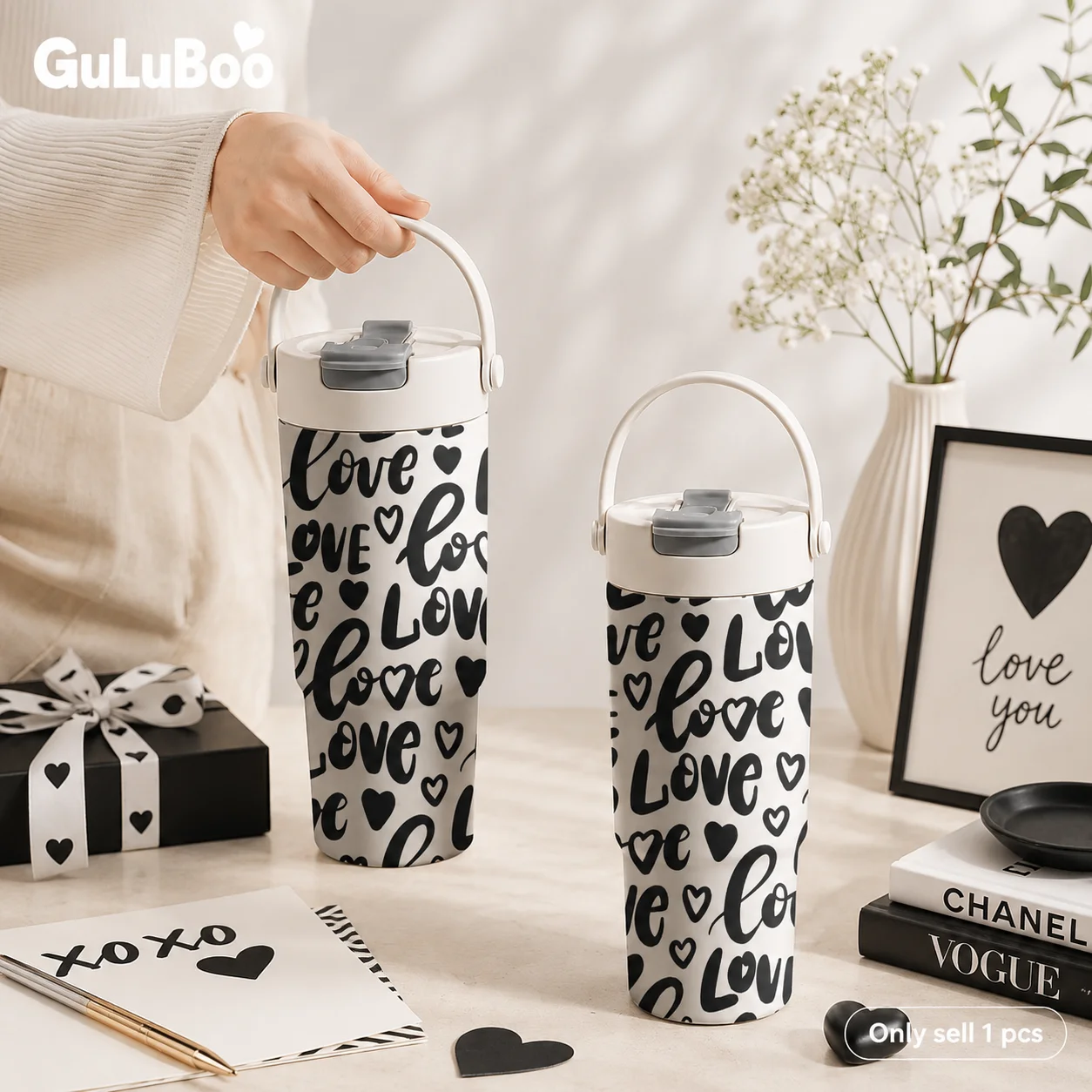 Valentine's Day Heart Graffiti Vacuum Flasks 700ml Large Capacity Ceramic Inner Vacuum Cup With Tea Filter & Hidden Straw
Valentine's Day Heart Graffiti Vacuum Flasks 700ml Large Capacity Ceramic Inner Vacuum Cup With Tea Filter & Hidden Straw