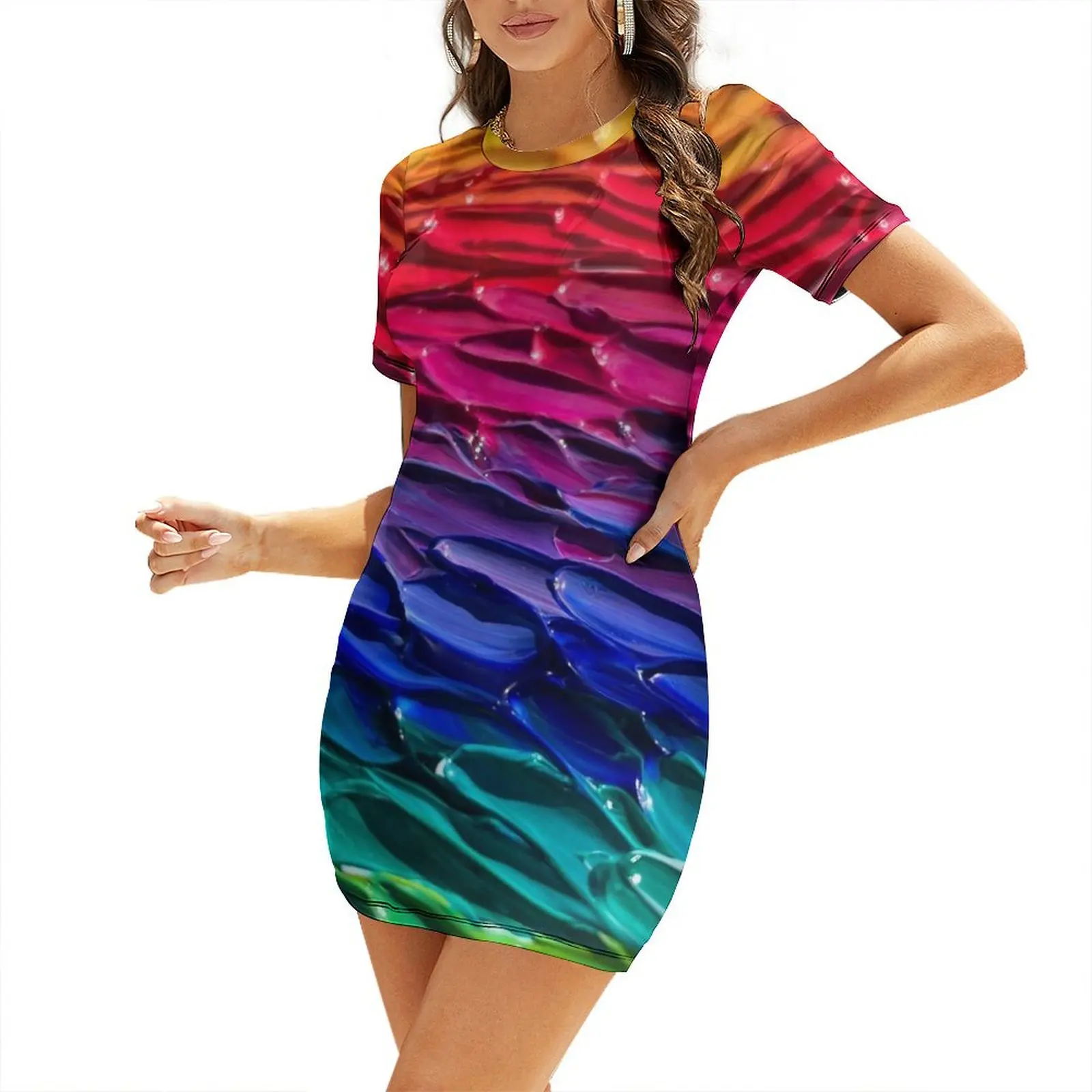Waves of Color Short Sleeved Dress party dresses woman ladies dresses for special occasions ladies dresses for women 2025 Dress
Waves of Color Short Sleeved Dress party dresses woman ladies dresses for special occasions ladies dresses for women 2025 Dress
