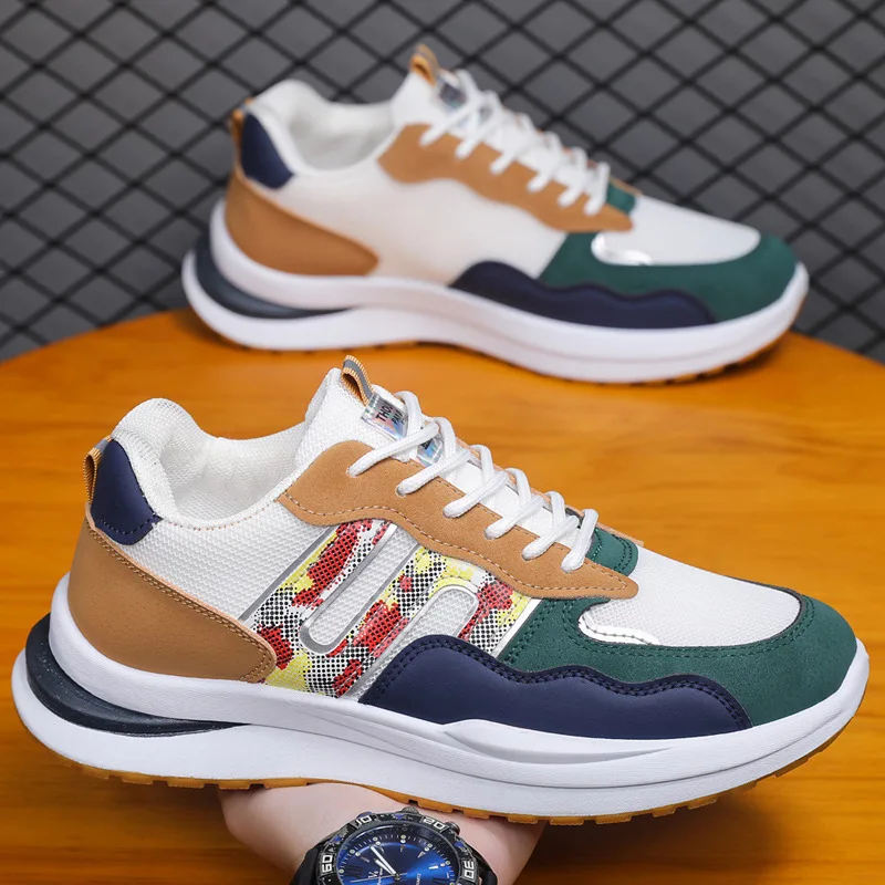 2023 летние новые мужские спортивные повседневные туфли на шнуровке с сеткой, дышащие удобные легкие спортивные кроссовки
2023 летние новые мужские спортивные повседневные туфли на шнуровке с сеткой, дышащие удобные легкие спортивные кроссовки