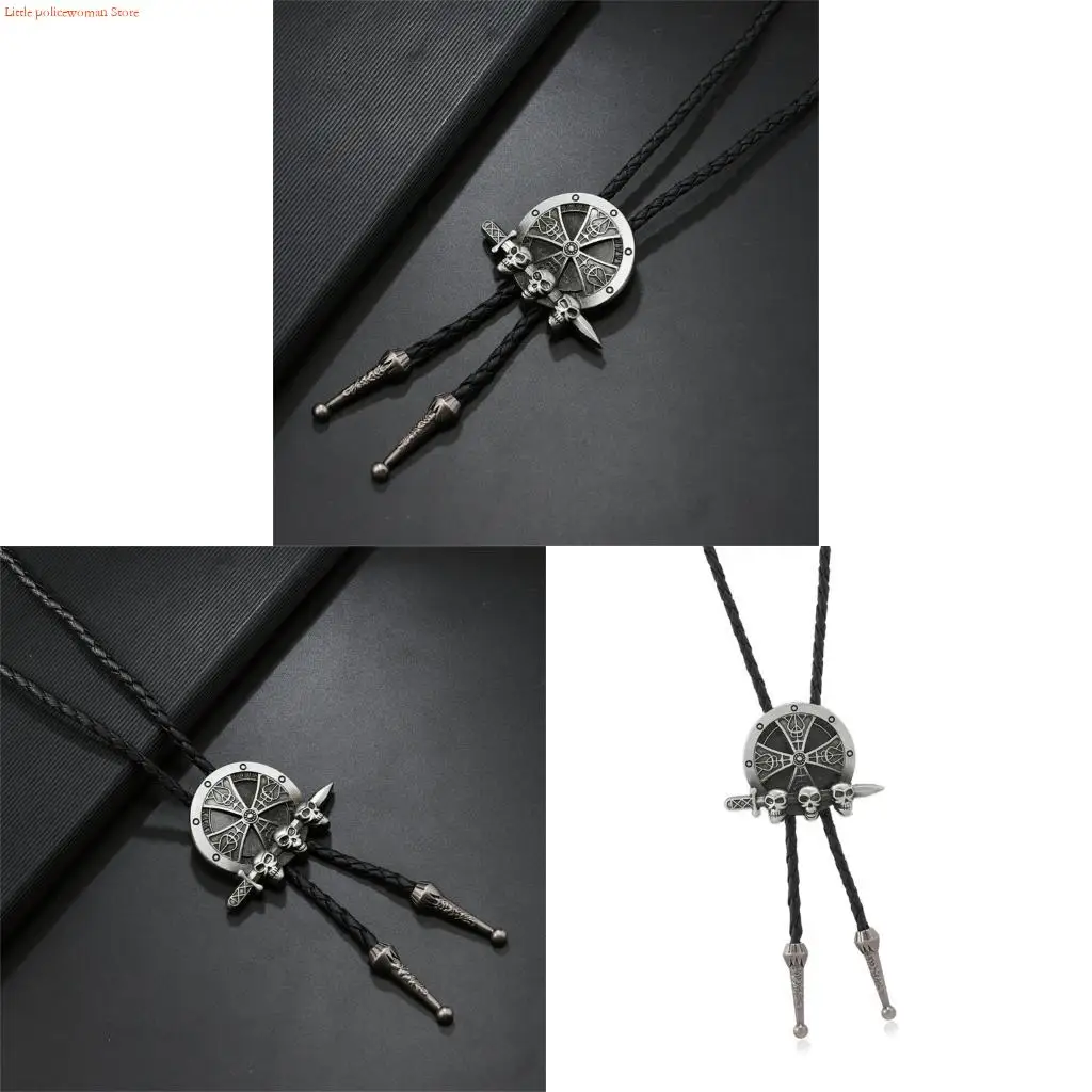 F92D Men’s Skull Pendant Necklace Adjustable PU Bolo Tie For Casual Styles
F92D Men’s Skull Pendant Necklace Adjustable PU Bolo Tie For Casual Styles