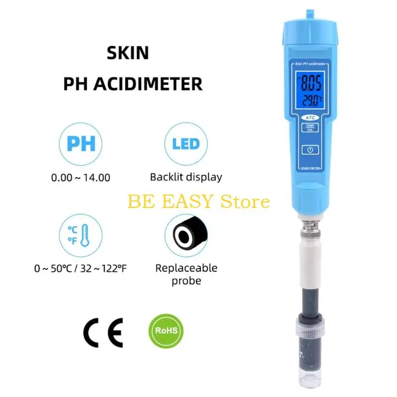 E28F Acidity Meter 0.01 High Precisions for Water Quality Tester 0-14 Measurement