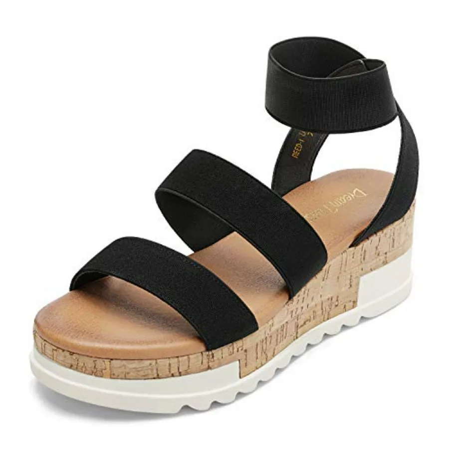 DREAM PAIRS Women's Open Toe Elastic Ankle Strap Casual Flatform Platform Wedges Sandals
DREAM PAIRS Women's Open Toe Elastic Ankle Strap Casual Flatform Platform Wedges Sandals