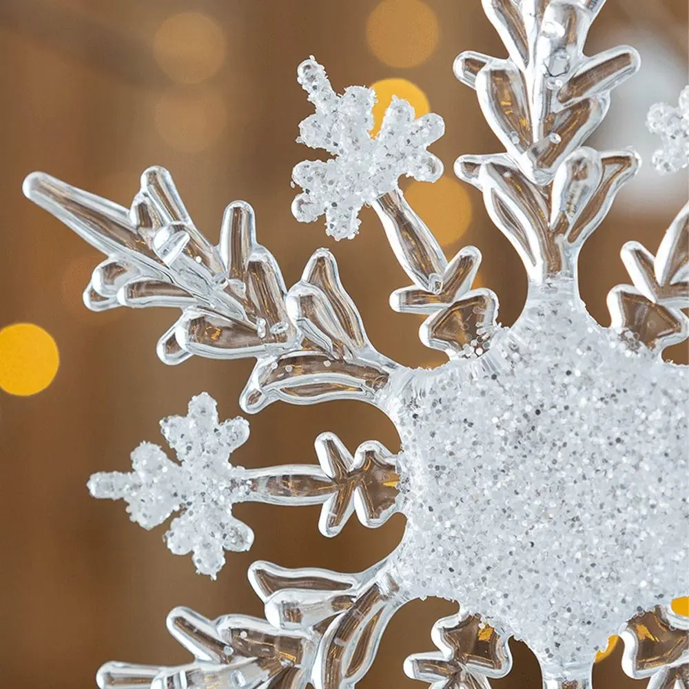 Transparent Christmas Snowflake Pendants Acrylic Gold Elk Artificial Snowflake Decoration DIY Exquisite
Transparent Christmas Snowflake Pendants Acrylic Gold Elk Artificial Snowflake Decoration DIY Exquisite
