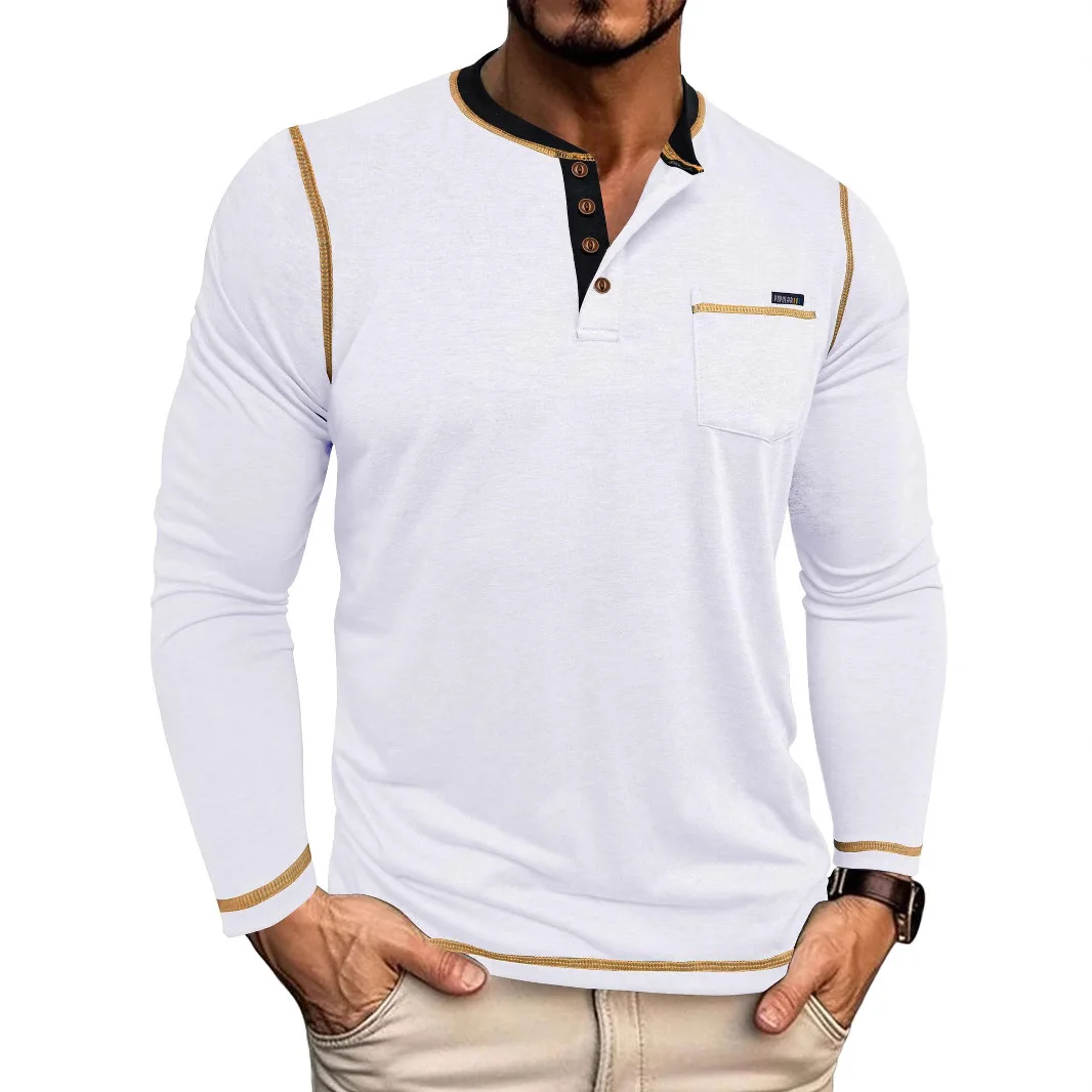 Men's Autumn and Winter Large Size Men's Long Sleeve T-Shirt Men's Henley Shirt Four Button Top Plus Size Shirts for Men Shirts
Men's Autumn and Winter Large Size Men's Long Sleeve T-Shirt Men's Henley Shirt Four Button Top Plus Size Shirts for Men Shirts