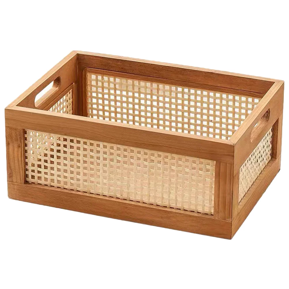 30x20x14cm Large Wood Storage Box Vintage Decorative Rattan Baskets for Storage Basket Home Bedroom Kitchen Bathroom
30x20x14cm Large Wood Storage Box Vintage Decorative Rattan Baskets for Storage Basket Home Bedroom Kitchen Bathroom