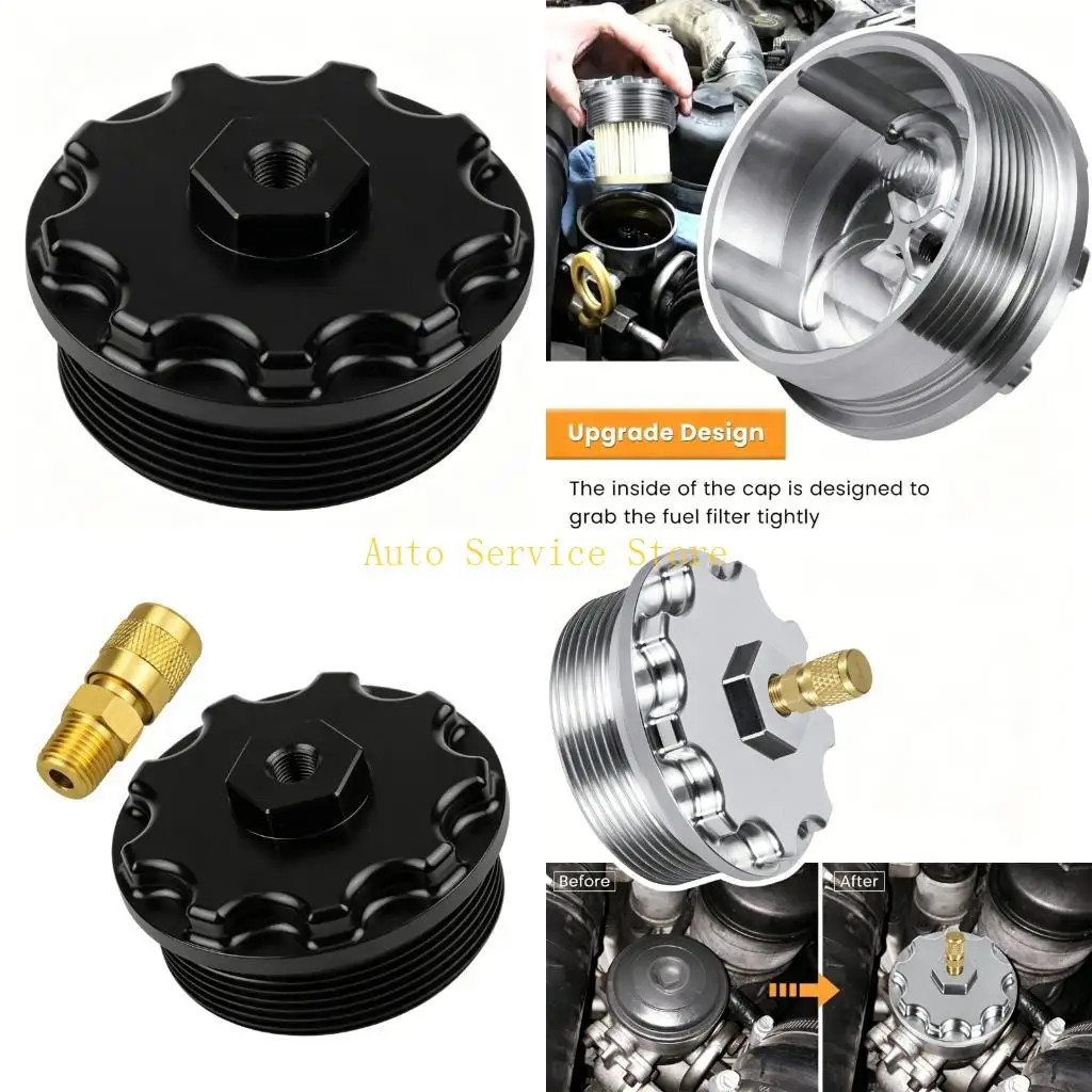 462A Easy Installation Filter Cap with Pressure Port for 6.0L Aluminum Filter Caps Replacement Auto Accessory
462A Easy Installation Filter Cap with Pressure Port for 6.0L Aluminum Filter Caps Replacement Auto Accessory