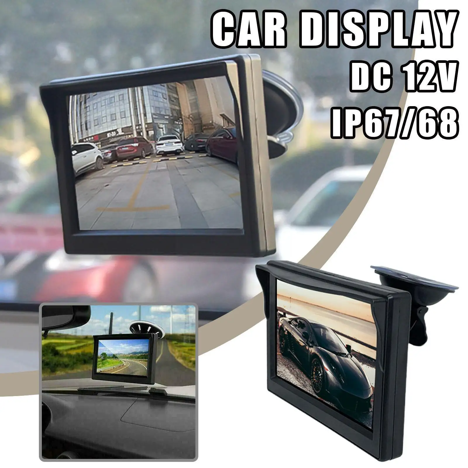 Car Monitor 4.3 inch TFT LCD HD Digital Display Monitor For Rearview Reverse Parking Monitor Car LED Camera Video Parking S O7T8
Car Monitor 4.3 inch TFT LCD HD Digital Display Monitor For Rearview Reverse Parking Monitor Car LED Camera Video Parking S O7T8