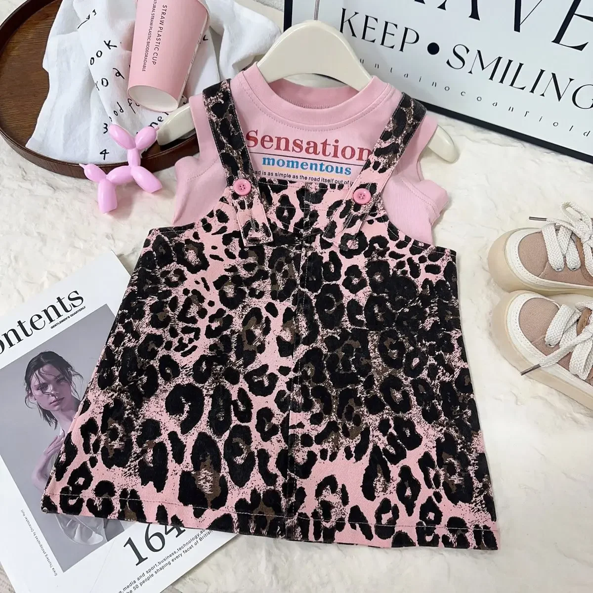 2025 Baby Girls Summer Clothing Set Printed Tops T Shirts Vests+leopard Dress,fashion Kids Children Casual Birthday 2pcs Clothes
2025 Baby Girls Summer Clothing Set Printed Tops T Shirts Vests+leopard Dress,fashion Kids Children Casual Birthday 2pcs Clothes