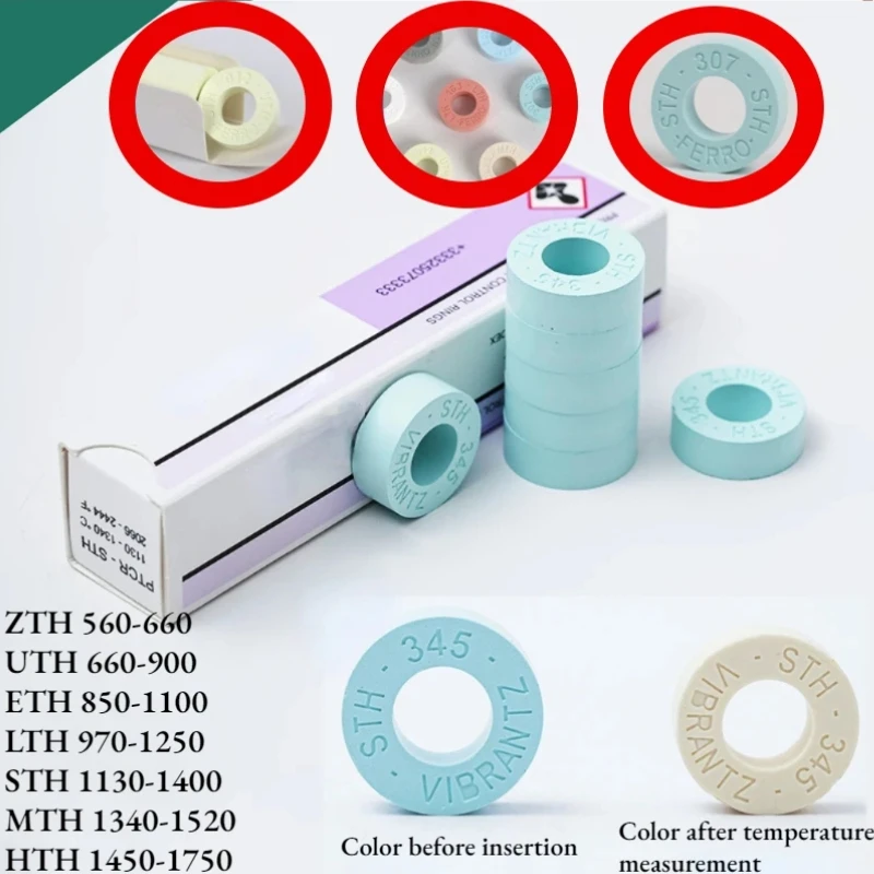 15pc Dental Laboratory Temperature Calibration Ring for Furnace Dental Lab for Ceramic Firing Furnace Temperature Measuring Tool
15pc Dental Laboratory Temperature Calibration Ring for Furnace Dental Lab for Ceramic Firing Furnace Temperature Measuring Tool