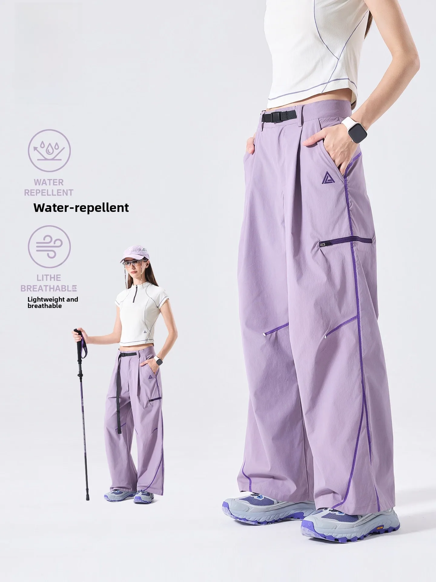 LAZY DAY Outdoor Water-Resistant Lightweight Breathable Cargo Pants Women Summer Casual Loose Long Trousers Wide Leg Pants
LAZY DAY Outdoor Water-Resistant Lightweight Breathable Cargo Pants Women Summer Casual Loose Long Trousers Wide Leg Pants