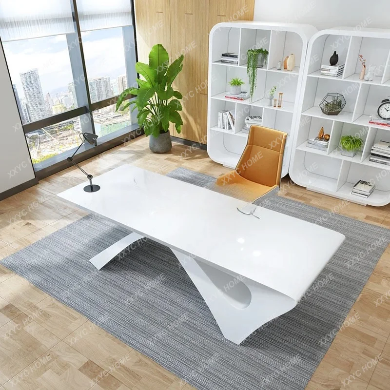 L Creative Styling White Painting Class Manager Computer Desk Simple Fashion Desk
L Creative Styling White Painting Class Manager Computer Desk Simple Fashion Desk