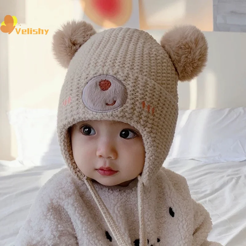 Детская шерстяная шапка для мальчиков и девочек, милая шапка с медвежьими ушками, детская зимняя утолщенная теплая вязаная корейская милая детская шапка с помпоном
Детская шерстяная шапка для мальчиков и девочек, милая шапка с медвежьими ушками, детская зимняя утолщенная теплая вязаная корейская милая детская шапка с помпоном