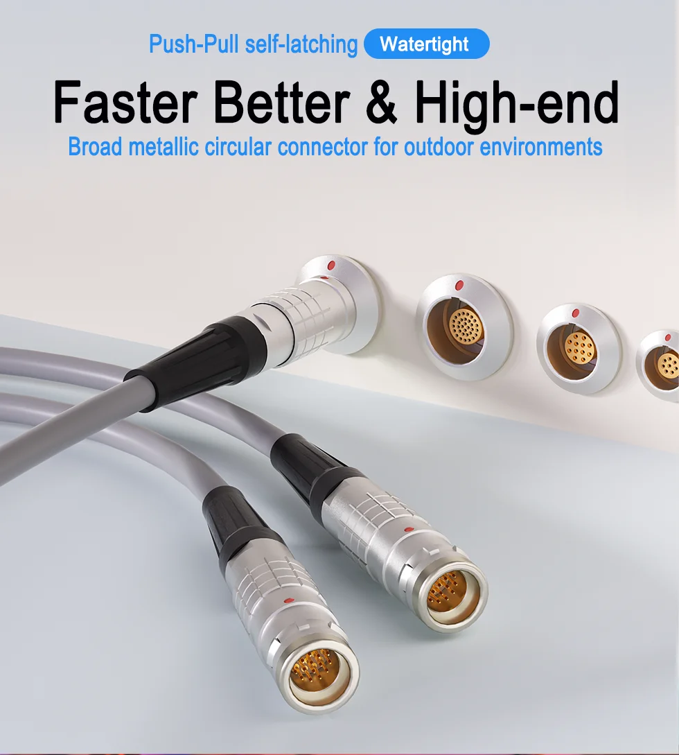 IP68 waterproof plug connector FGG 2K 2 3 4 5 6 7 8 10 12 14 16 18 19 26pin Multipole connector
IP68 waterproof plug connector FGG 2K 2 3 4 5 6 7 8 10 12 14 16 18 19 26pin Multipole connector