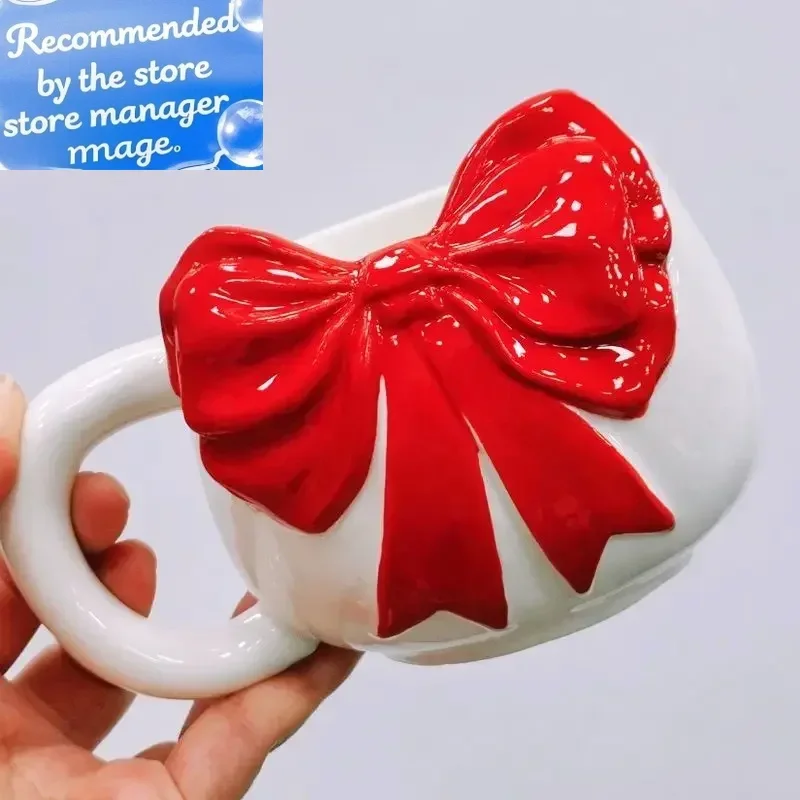 Lovely hand-painted bow ceramic water cup large capacity coffee milk cup creative exquisite birthday gift
Lovely hand-painted bow ceramic water cup large capacity coffee milk cup creative exquisite birthday gift