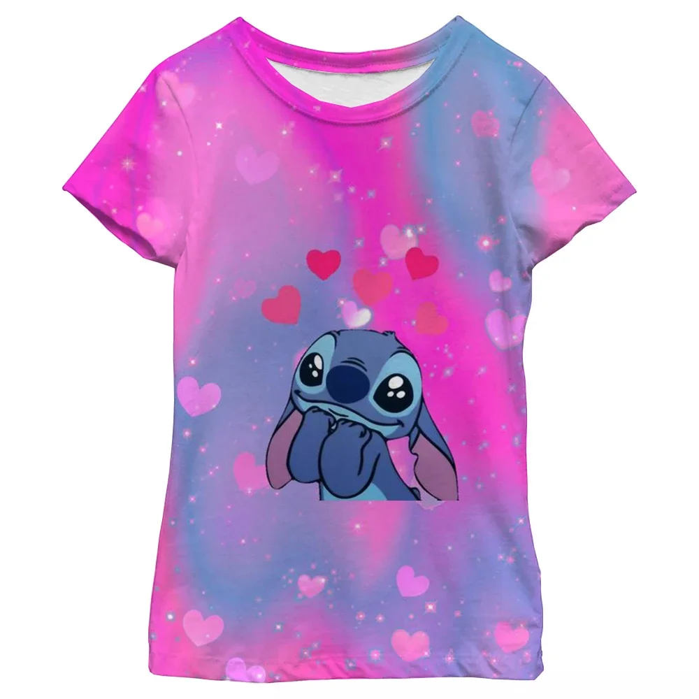 Лидер продаж, футболка Disney Stitch для девочек, детская футболка с короткими рукавами и рисунком сердца, летние детские мягкие футболки, трендовая одежда, футболка для девочек
Лидер продаж, футболка Disney Stitch для девочек, детская футболка с короткими рукавами и рисунком сердца, летние детские мягкие футболки, трендовая одежда, футболка для девочек