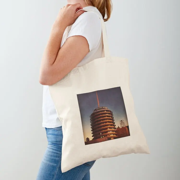 Vintage Capitol Records Building Tote Bag bag for beach Fabric bag Canvas shoulder Women's shopper
Vintage Capitol Records Building Tote Bag bag for beach Fabric bag Canvas shoulder Women's shopper