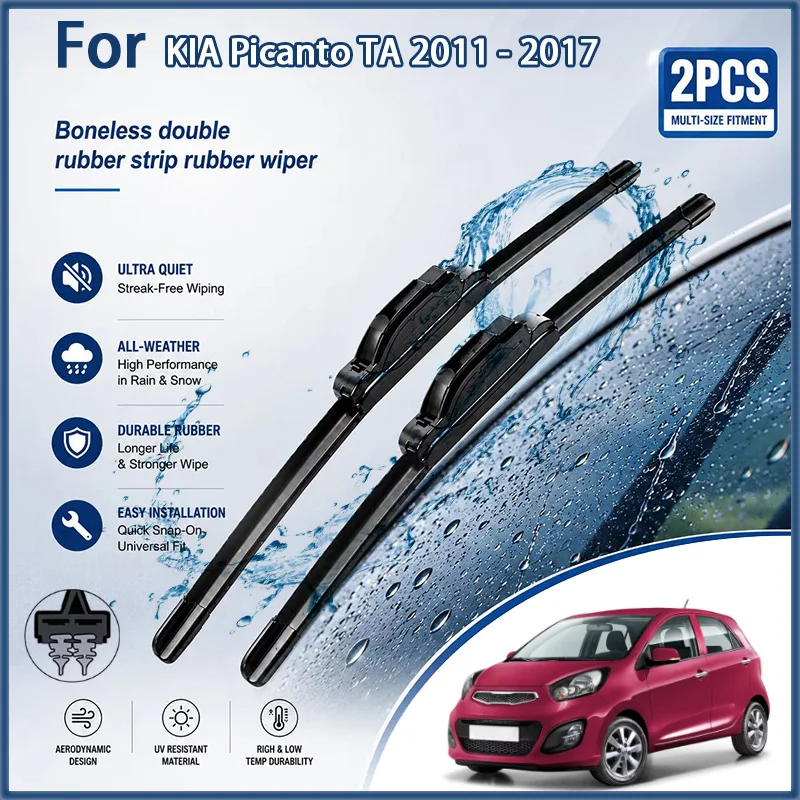 Front Wiper Blades For KIA Picanto TA 2011 - 2017 Windshield Windscreen Clean Window Car Rain Brushes 24"+14" Modification Parts
Front Wiper Blades For KIA Picanto TA 2011 - 2017 Windshield Windscreen Clean Window Car Rain Brushes 24"+14" Modification Parts
