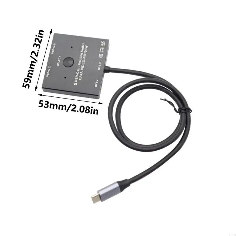 D5BB 8K USB C Switcher USB C Splitter For Seamlessly Video PD100W Power Delivery
D5BB 8K USB C Switcher USB C Splitter For Seamlessly Video PD100W Power Delivery