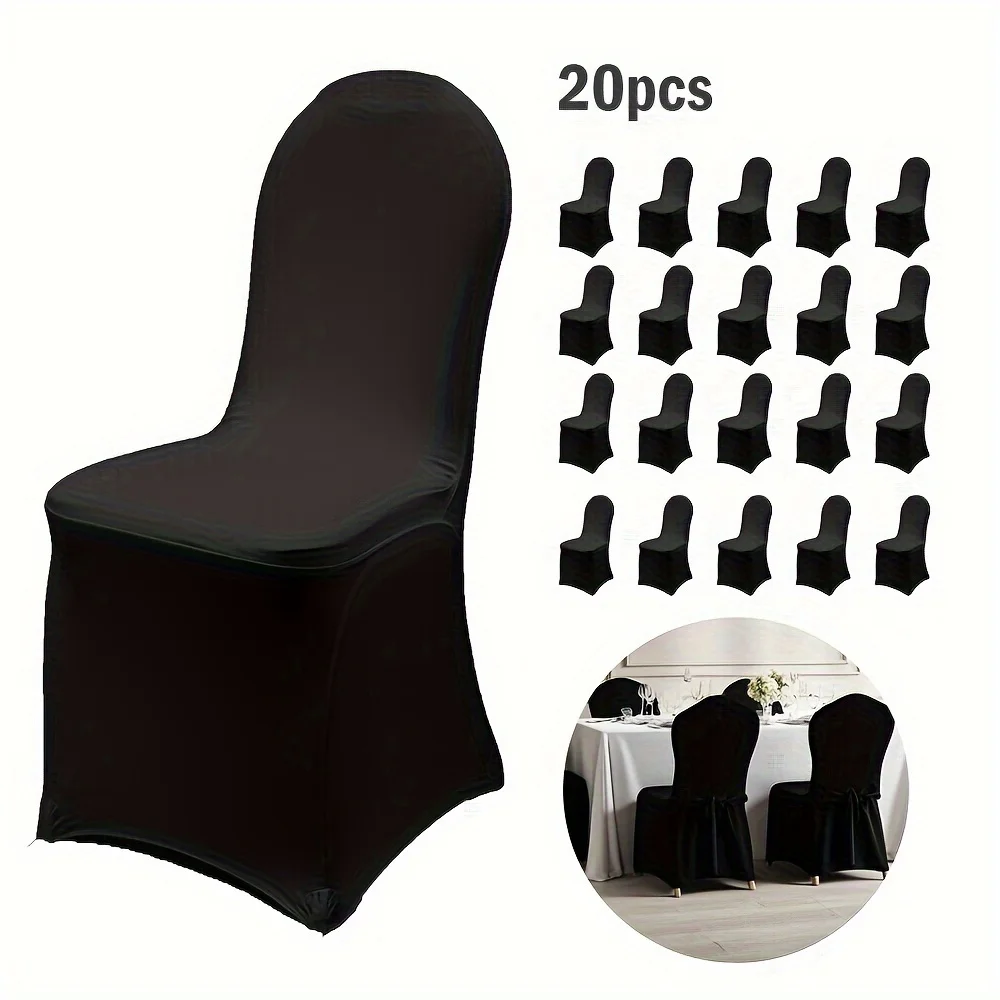 20pcs Spandex Chair Slipcovers, Removable Seat Covers, Washable Chair Cover Protector, for Wedding Party Dining Room, Banquet Event and Home Decor
20pcs Spandex Chair Slipcovers, Removable Seat Covers, Washable Chair Cover Protector, for Wedding Party Dining Room, Banquet Event and Home Decor