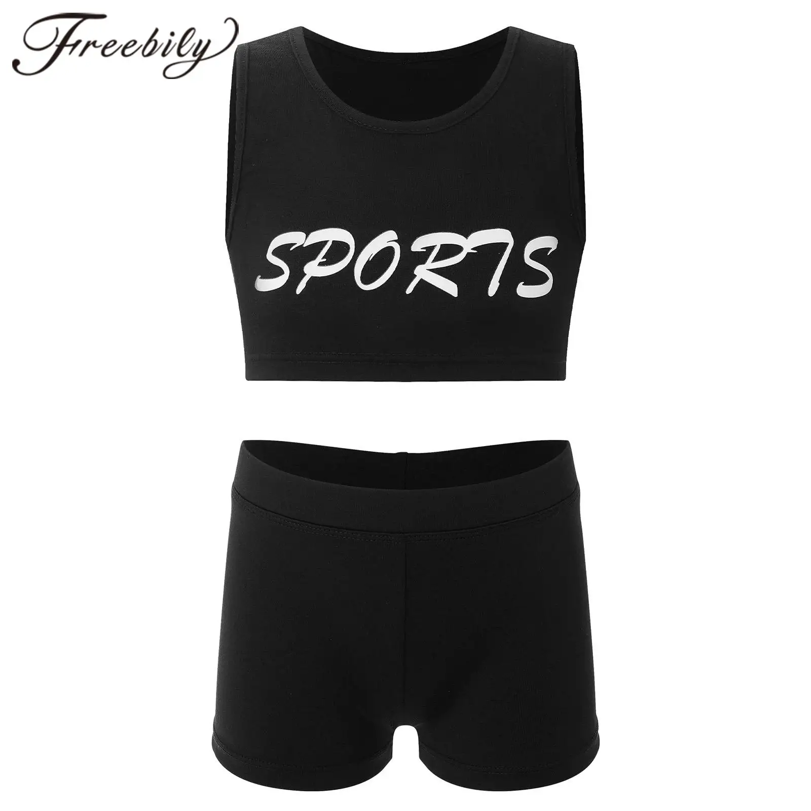 Fashion Girls Tracksuit Kids Ballet Dance Outfit Sleeveless Crop Top + Shorts Two Pieces Sportswear for Fitness Workout Yoga Set
Fashion Girls Tracksuit Kids Ballet Dance Outfit Sleeveless Crop Top + Shorts Two Pieces Sportswear for Fitness Workout Yoga Set