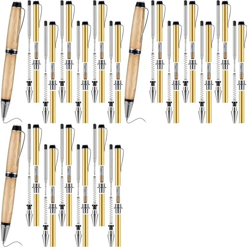 F-F 18 Pieces Wood Turning Pen Set With Refills Rotating Pen Kit For Wood Turning Bulk Lathe Turning Supplies For Pen Making
F-F 18 Pieces Wood Turning Pen Set With Refills Rotating Pen Kit For Wood Turning Bulk Lathe Turning Supplies For Pen Making
