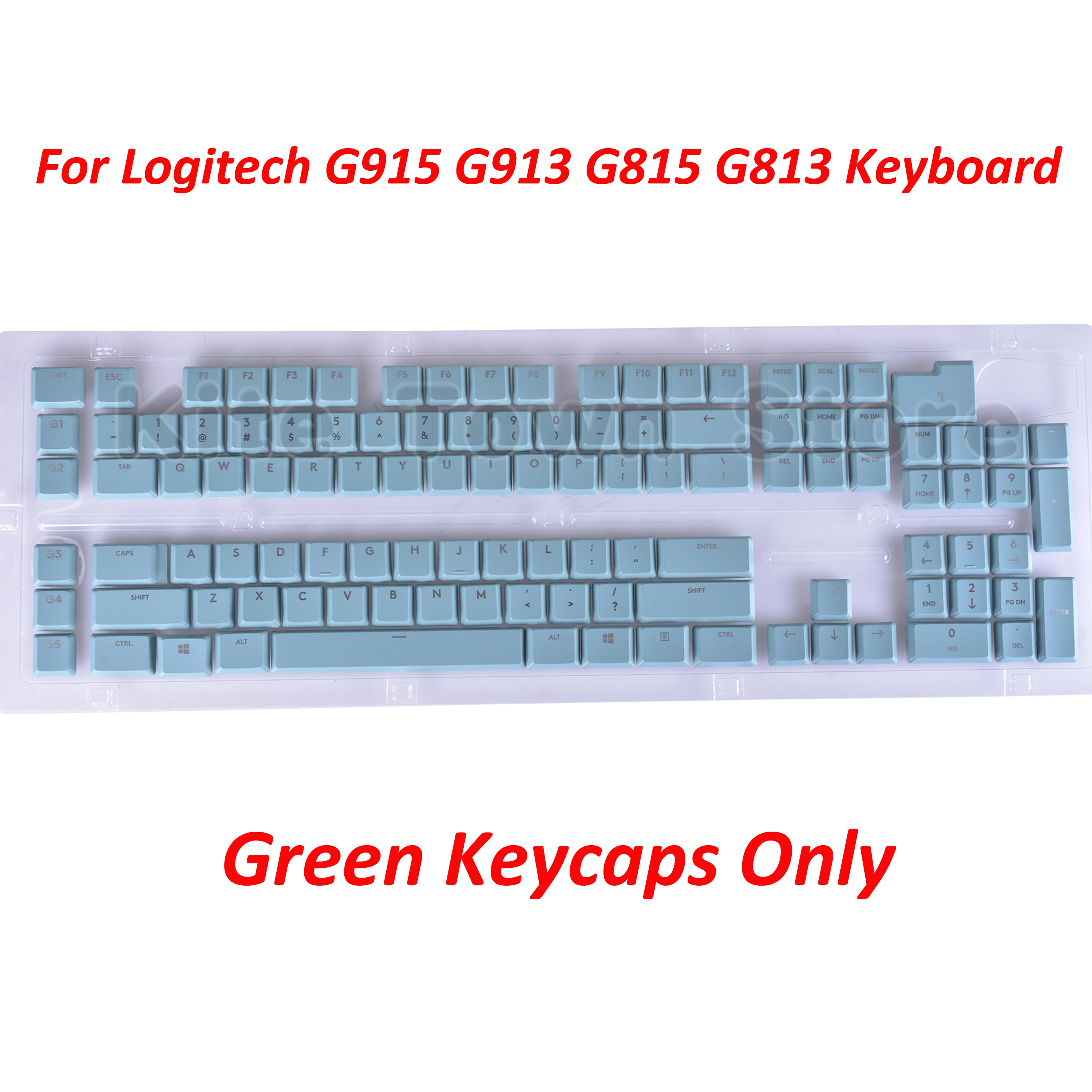 Полный набор G915 109 шт. + 2 колпачки для клавиш для Logitech G813 G913 G815 G915 Беспроводная клавиатура Версия для США/Великобритании Зеленый цвет
Полный набор G915 109 шт. + 2 колпачки для клавиш для Logitech G813 G913 G815 G915 Беспроводная клавиатура Версия для США/Великобритании Зеленый цвет