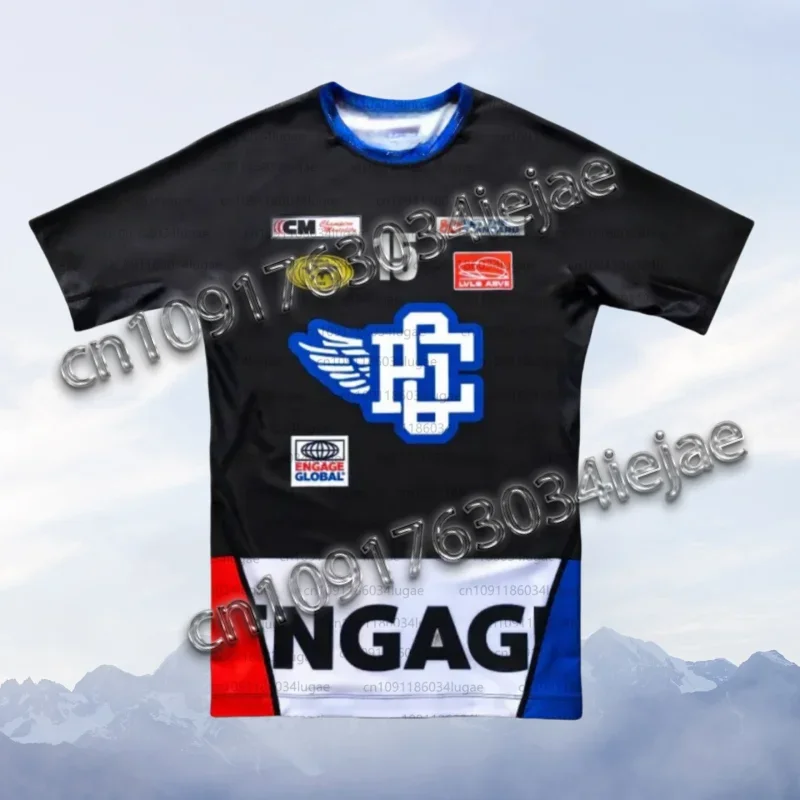 Trendy hot selling 3D printed racing suit motorcycle suit racing suit round neck short sleeved men's and women's casual T-shirt
Trendy hot selling 3D printed racing suit motorcycle suit racing suit round neck short sleeved men's and women's casual T-shirt