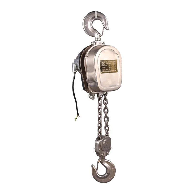304 stainless steel electric hoist, reverse chain 220V corrosion resistance, magnetic resistance and rust resistance ring chain
304 stainless steel electric hoist, reverse chain 220V corrosion resistance, magnetic resistance and rust resistance ring chain