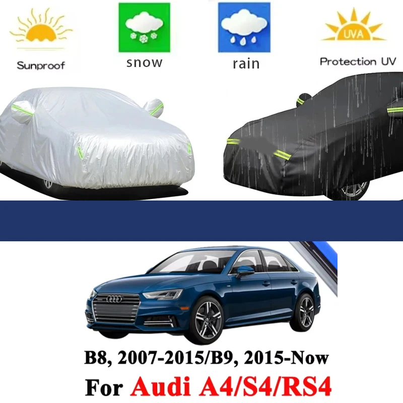 For Audi A4 B8 B9 Covers 2007-2026 Full Car Covers Outdoor Sun Anti UV Rain Snow Dust Protection Oxford Cloth Accessories
For Audi A4 B8 B9 Covers 2007-2026 Full Car Covers Outdoor Sun Anti UV Rain Snow Dust Protection Oxford Cloth Accessories