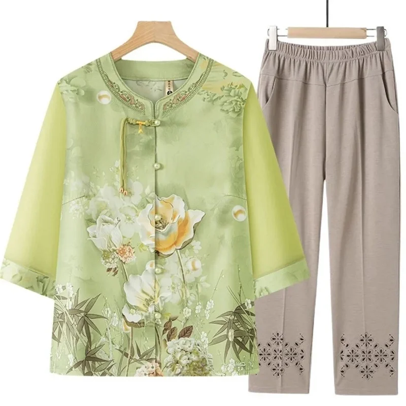 Summer Female Fashion Short Sleeved Shirts Middle aged mother Large Size 6XL T-shirt Korean Ladies High-end printed Loose Blouse
Summer Female Fashion Short Sleeved Shirts Middle aged mother Large Size 6XL T-shirt Korean Ladies High-end printed Loose Blouse