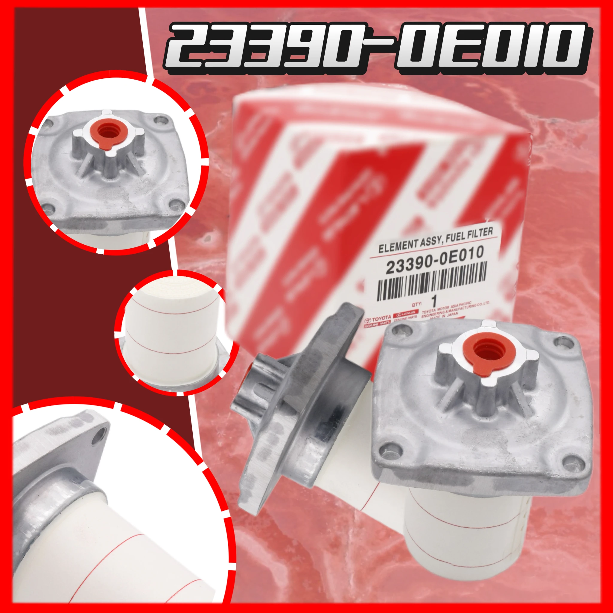 1PC/4PCS Fuel Filter Suitable for Hhilux LLand CCruiser LLexus LX Fuel Grid Diesel Filter Element 2015 23390-0E010 23390-0E011
1PC/4PCS Fuel Filter Suitable for Hhilux LLand CCruiser LLexus LX Fuel Grid Diesel Filter Element 2015 23390-0E010 23390-0E011