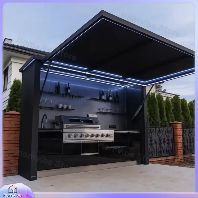 Customized Black Grey Outdoor BBQ Grill Station Garden Patio Kitchen Pod with Door Weatherproof 304 Stainless Steel BBQ
Customized Black Grey Outdoor BBQ Grill Station Garden Patio Kitchen Pod with Door Weatherproof 304 Stainless Steel BBQ