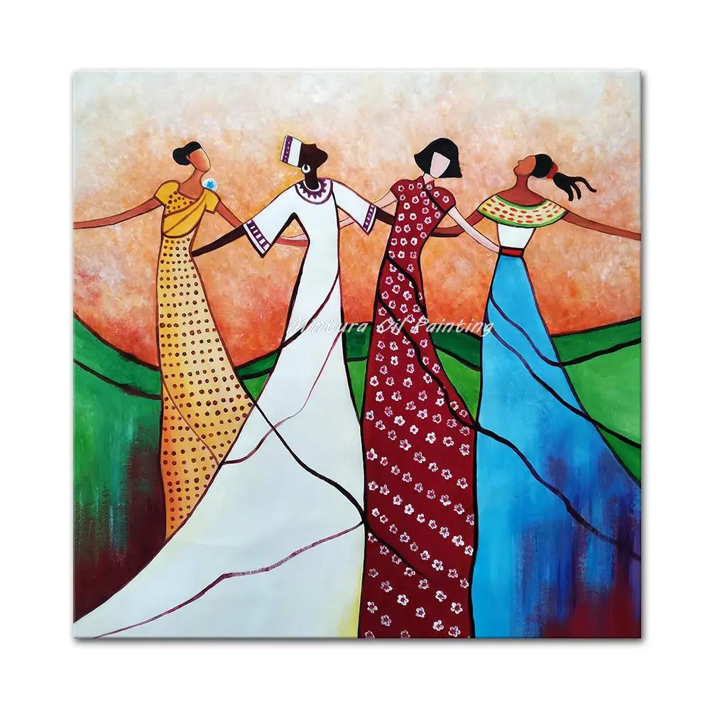 Mintura Handpainted Modern Oil Paintings on Canvas,Wall Hanging Picture for Living Room Four Ethnic Style Girls Hotel Decoration
Mintura Handpainted Modern Oil Paintings on Canvas,Wall Hanging Picture for Living Room Four Ethnic Style Girls Hotel Decoration