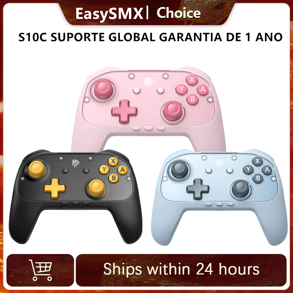EasySMX S10C Controller Gamepad Joystick Compatible with Switch 1/2/PC/Mobile Phone/TV, 1000mAh Battery Programmable Buttons
EasySMX S10C Controller Gamepad Joystick Compatible with Switch 1/2/PC/Mobile Phone/TV, 1000mAh Battery Programmable Buttons