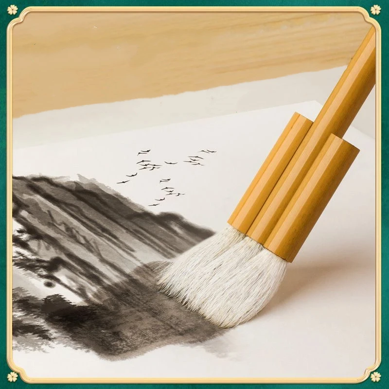 Soft Woolen Hair Painting Brush Bamboo Handle Oil Watercolor Brush Pen Chinese Painting Render Background Brush Art Supplies
Soft Woolen Hair Painting Brush Bamboo Handle Oil Watercolor Brush Pen Chinese Painting Render Background Brush Art Supplies