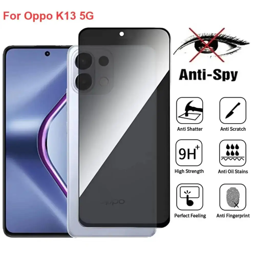 Oppo K13 5G CPH2729 Anti Spy Privacy Tempered Glass Protector Compatible For Oppok13 Full Cover Screen Phone Film
Oppo K13 5G CPH2729 Anti Spy Privacy Tempered Glass Protector Compatible For Oppok13 Full Cover Screen Phone Film