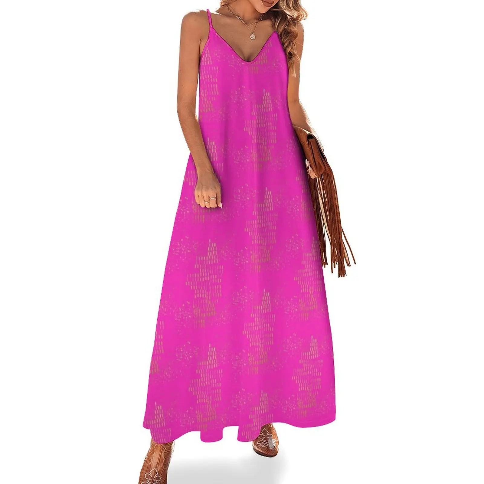 Hot Pink and Gold Design Pattern Sleeveless Dress Women's summer dress elegant chic wedding evening dresses Dress
Hot Pink and Gold Design Pattern Sleeveless Dress Women's summer dress elegant chic wedding evening dresses Dress