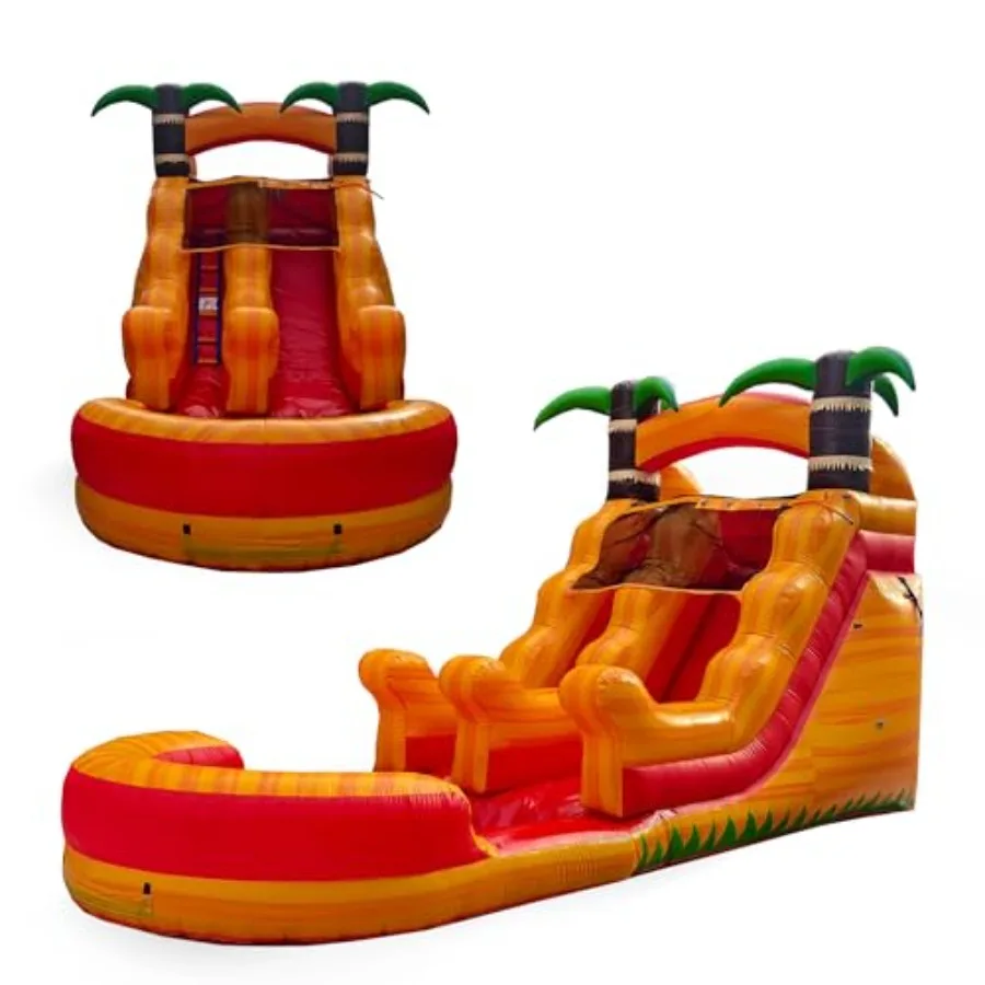 Inflatable Water Slide for and Adults with Splash Pool Commercial Grade Tropical Backyard Water Park with Slide Outdoor Fun Wor
Inflatable Water Slide for and Adults with Splash Pool Commercial Grade Tropical Backyard Water Park with Slide Outdoor Fun Wor