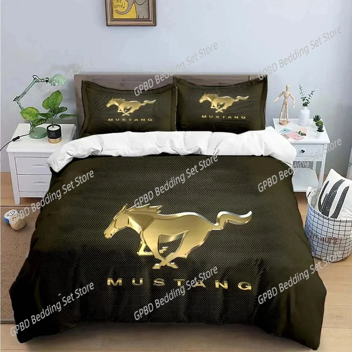 3D Print Mustang Car Logo Bedding Set Boys Girls Twin Queen King Size Duvet Cover Pillowcase Bed boys Adult Home Textileextile
3D Print Mustang Car Logo Bedding Set Boys Girls Twin Queen King Size Duvet Cover Pillowcase Bed boys Adult Home Textileextile