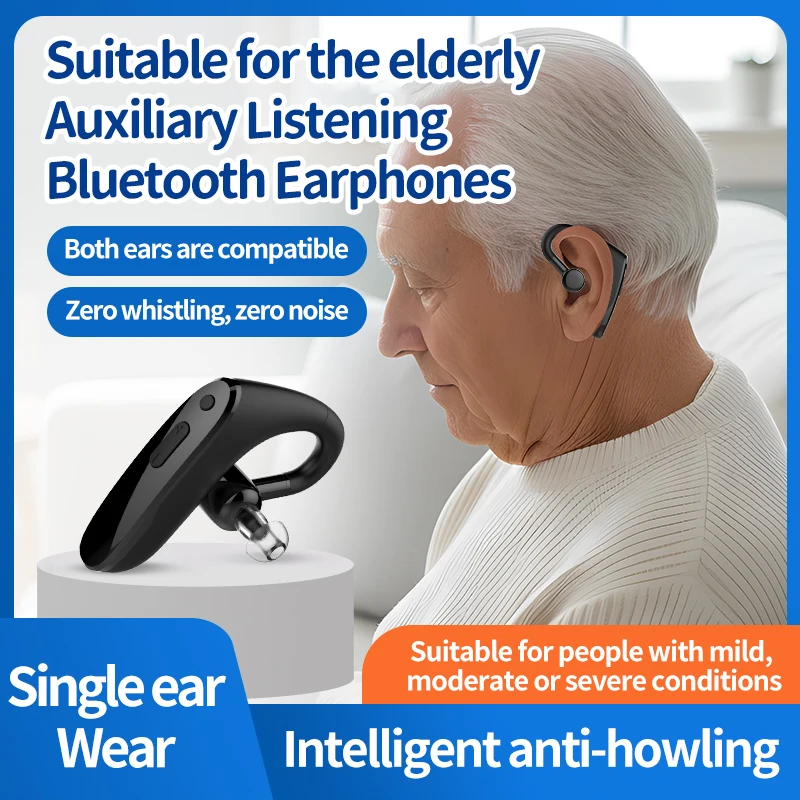 Smart Single-ear Rechargeable Earhook Hearing Booster Earphone Noise Reduction Sound Amplifier Listening Device For Elderly Gift
Smart Single-ear Rechargeable Earhook Hearing Booster Earphone Noise Reduction Sound Amplifier Listening Device For Elderly Gift