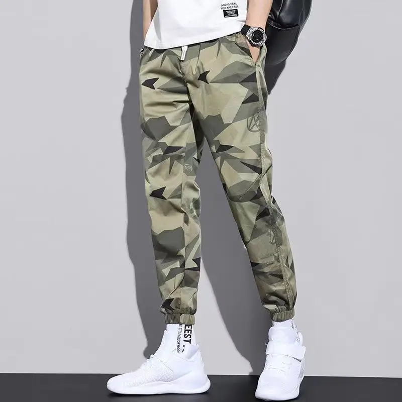 2024 New Summer Drawstring Retro Elegant Fashion Loose Casual Men's Wear Camouflage Handsome Overalls Polyester Y2K Chic Pants
2024 New Summer Drawstring Retro Elegant Fashion Loose Casual Men's Wear Camouflage Handsome Overalls Polyester Y2K Chic Pants
