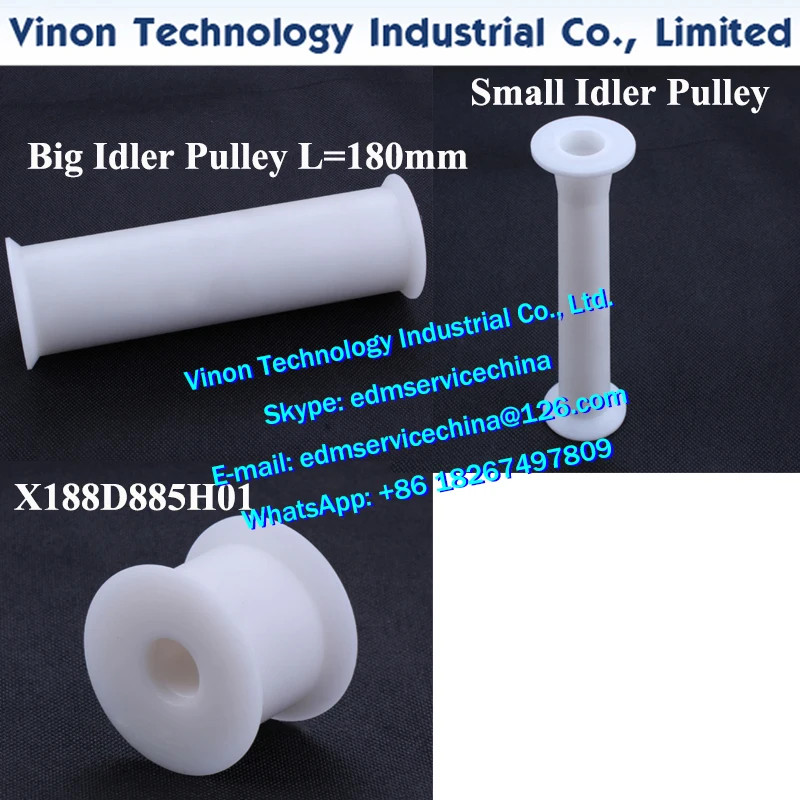 Mitsubish i edm Big Idler Pulley L=180MM, Small Idler Pulley, X188D885H01 Pulley Plastic Roller for Wire Path Ø60xØ9x44mm
Mitsubish i edm Big Idler Pulley L=180MM, Small Idler Pulley, X188D885H01 Pulley Plastic Roller for Wire Path Ø60xØ9x44mm