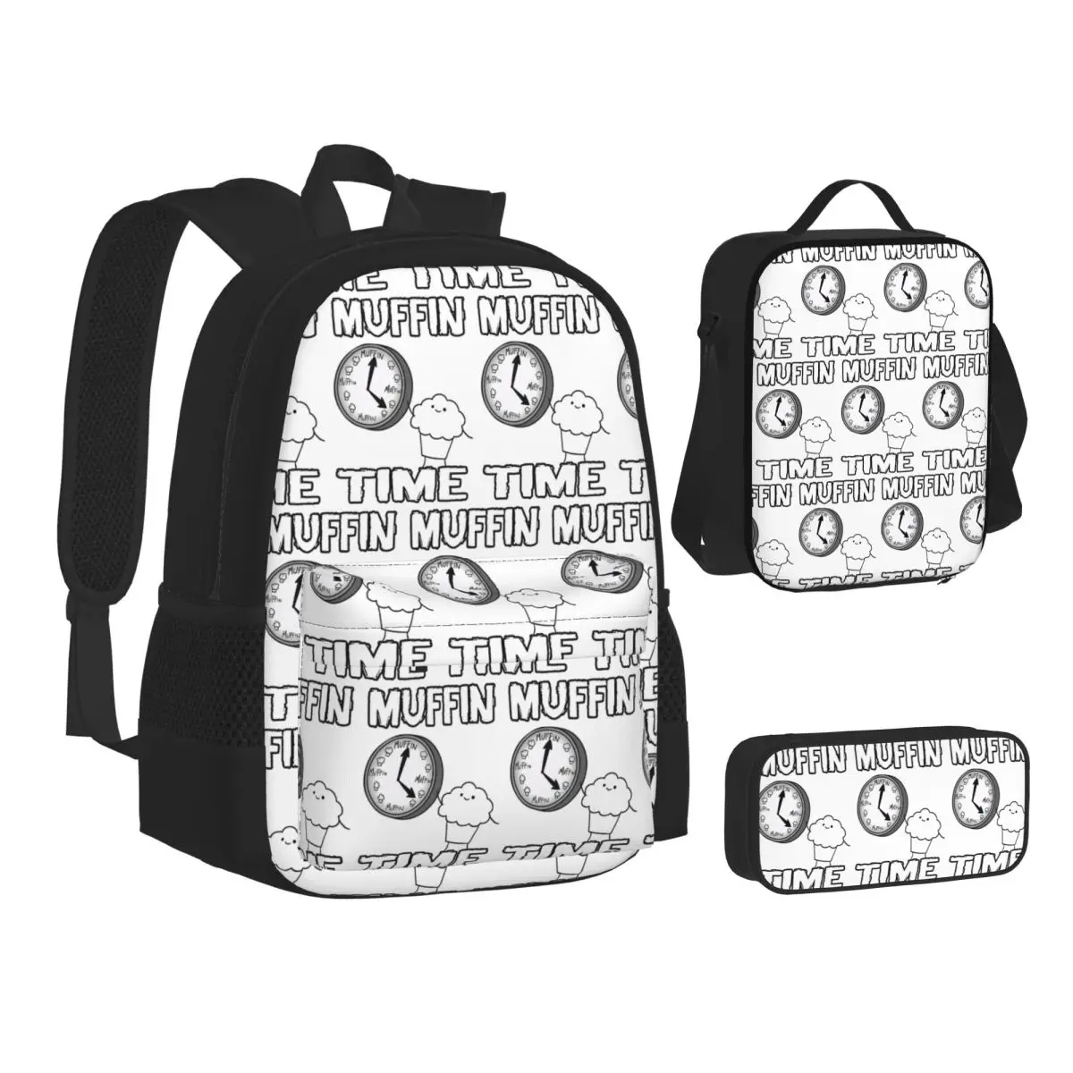 It Is Muffin Time (With Text) Backpacks Boys Girls Bookbag School Bags Children Rucksack Lunch Bag Pen Bag Three-Piece Set
It Is Muffin Time (With Text) Backpacks Boys Girls Bookbag School Bags Children Rucksack Lunch Bag Pen Bag Three-Piece Set