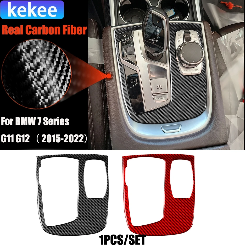Carbon Fiber Car Accessories Gear Shift Panel Decorative Modified Interior Trim Cover Sticker For BMW 7 Series G11 G12 2015-2022
Carbon Fiber Car Accessories Gear Shift Panel Decorative Modified Interior Trim Cover Sticker For BMW 7 Series G11 G12 2015-2022