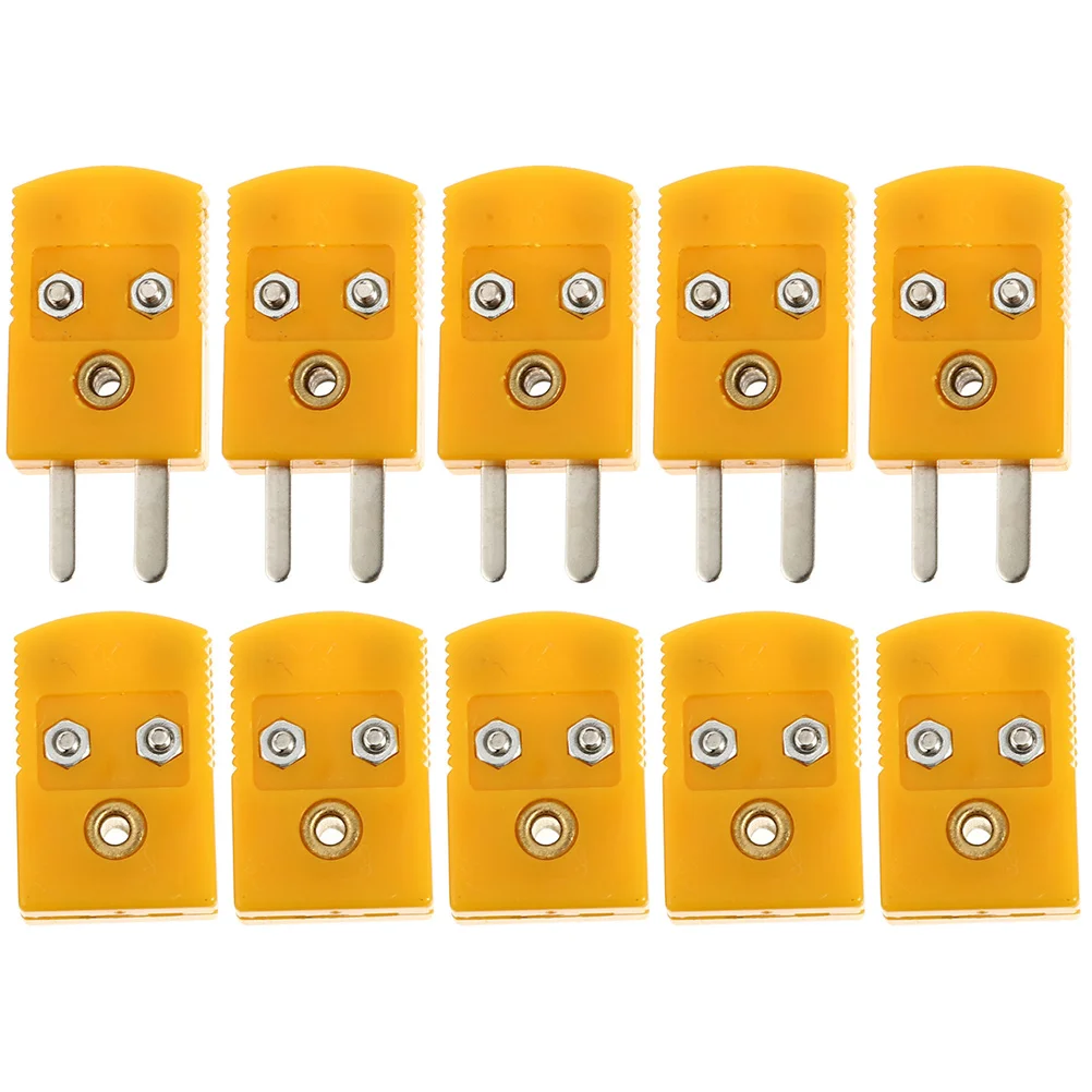 5 set 5 Sets K-type Thermocouple Plug Socket Adapter Male Female Connector HVAC RTD Circuits Temperature Measurement Instruments
5 set 5 Sets K-type Thermocouple Plug Socket Adapter Male Female Connector HVAC RTD Circuits Temperature Measurement Instruments