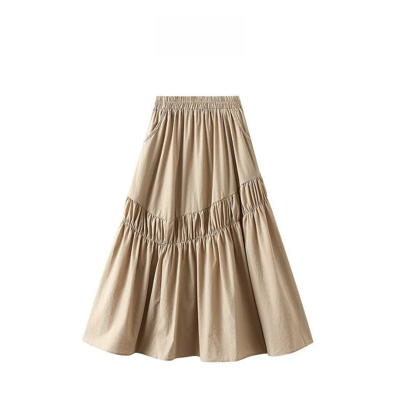 Summer 2024 New A-Line Midi Skirt for Women Fre Sle High Waist Pleated Asymmetrical f-length Polyester Fabric
Summer 2024 New A-Line Midi Skirt for Women Fre Sle High Waist Pleated Asymmetrical f-length Polyester Fabric