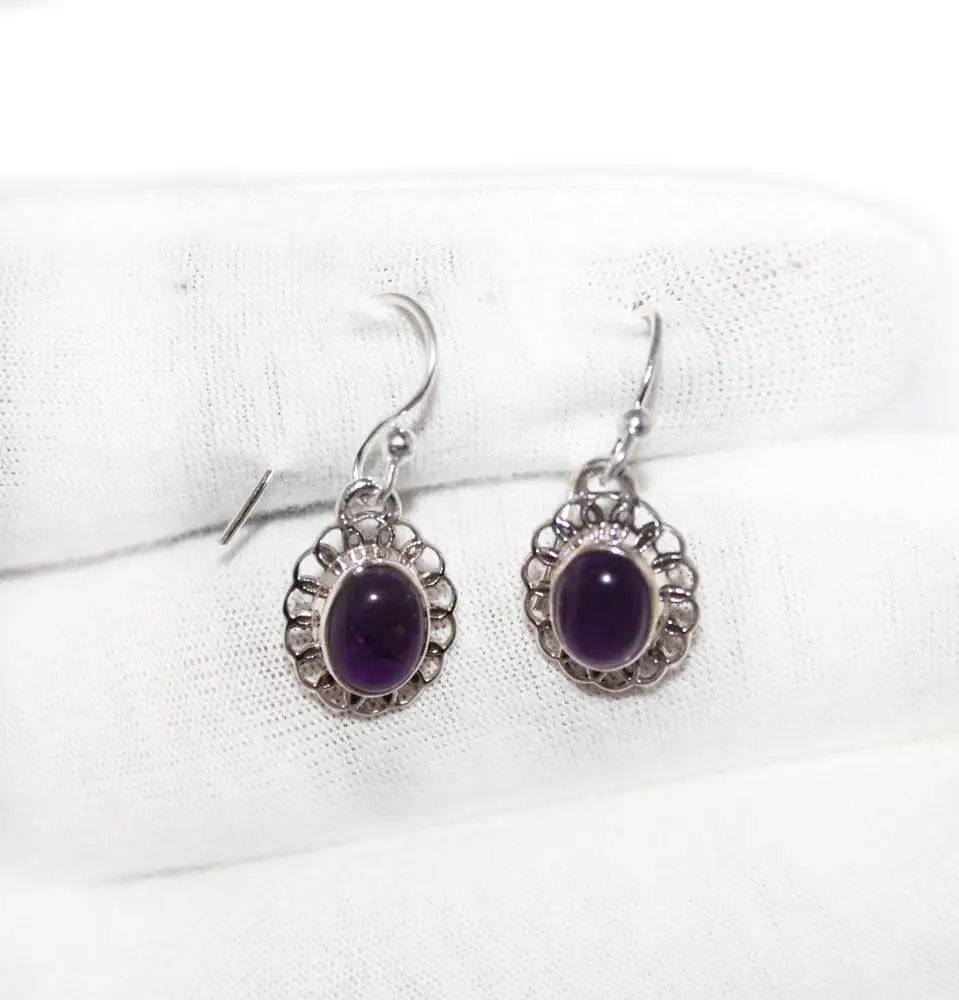 High Quality Amethyst Gemstone 925 Sterling Silver Pendant Earrings Female Wholesaler
High Quality Amethyst Gemstone 925 Sterling Silver Pendant Earrings Female Wholesaler