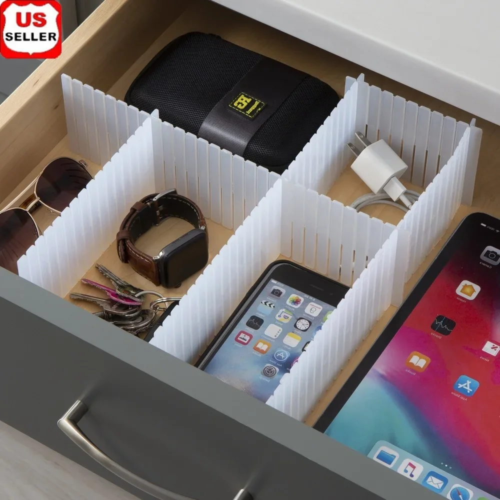 Customizable Drawer Organizer Set 3 Interlocking Dividers Easy Storage Tidy Modular Design Ideal Bedroom Kitchen Office
Customizable Drawer Organizer Set 3 Interlocking Dividers Easy Storage Tidy Modular Design Ideal Bedroom Kitchen Office